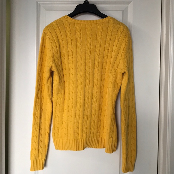 Lauren Ralph Lauren yellow sweater. Cheery! - Picture 3 of 4